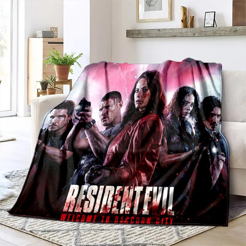 The sci-fi game Resident Evil features the Umbrella Corporation blanket a soft home furnishing nap decoration a warm Sherpa blanket for all seasons U3
