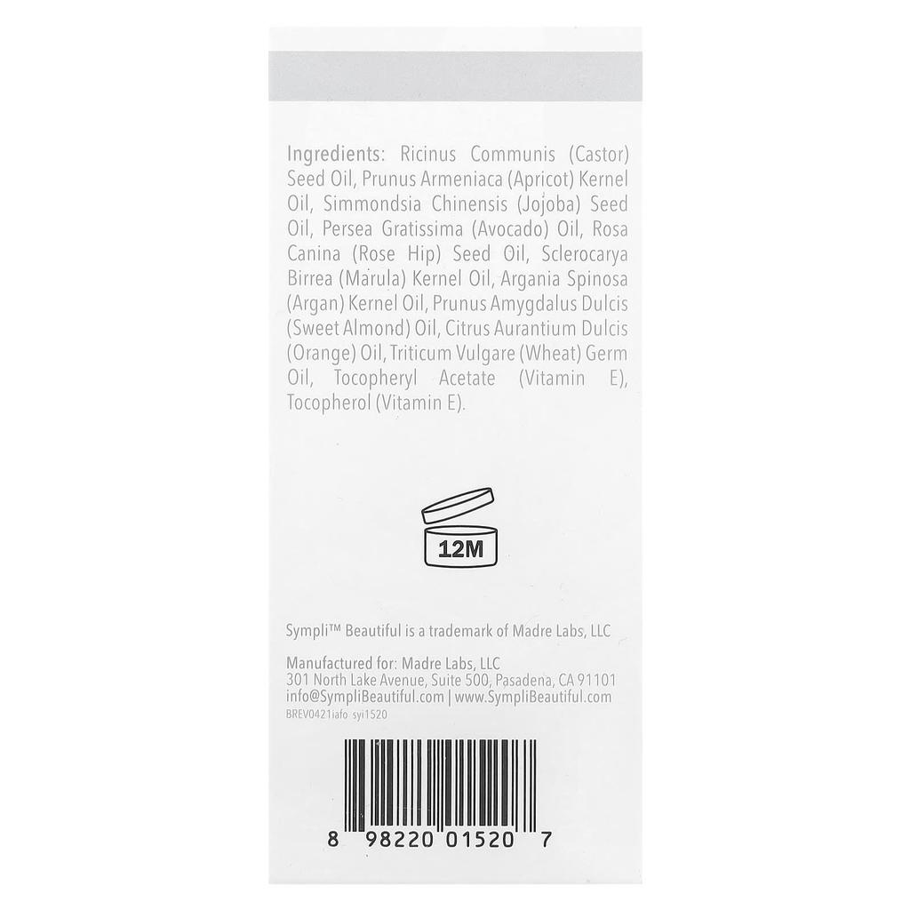 Illuminating Antioxidant Facial Oil, with Argan, Marula, Rosehip and Orange Oils, 30 Ml (1 Fl Oz)