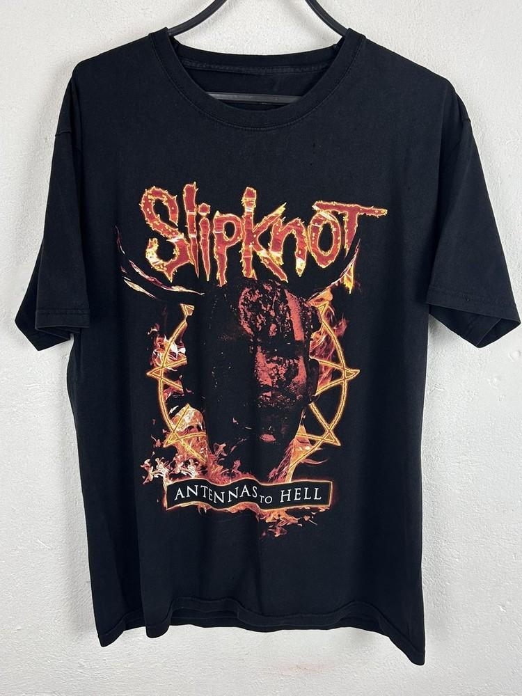Slipknot Antennas To Hell Distressed Black Short Sleeve Unisex Tshirt KH9122 Unisex T-Shirt XXXL