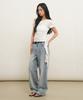 GENERALIDEA Mesh-Trimmed One-Shoulder T-Shirt [White] / Gf2Lts526