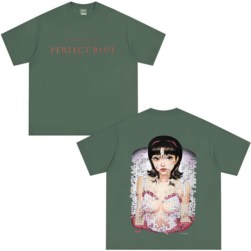 Anime Perfect Blue A Satoshi Kon Film Mima Kirigoe TShirt Men Women Clothes Fashion Oversized Short Sleeve Streetwear Summer Tee