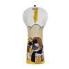 Sturdy Driver Wood Headcover with Pull Tab Scratch-Resistant Leather Head