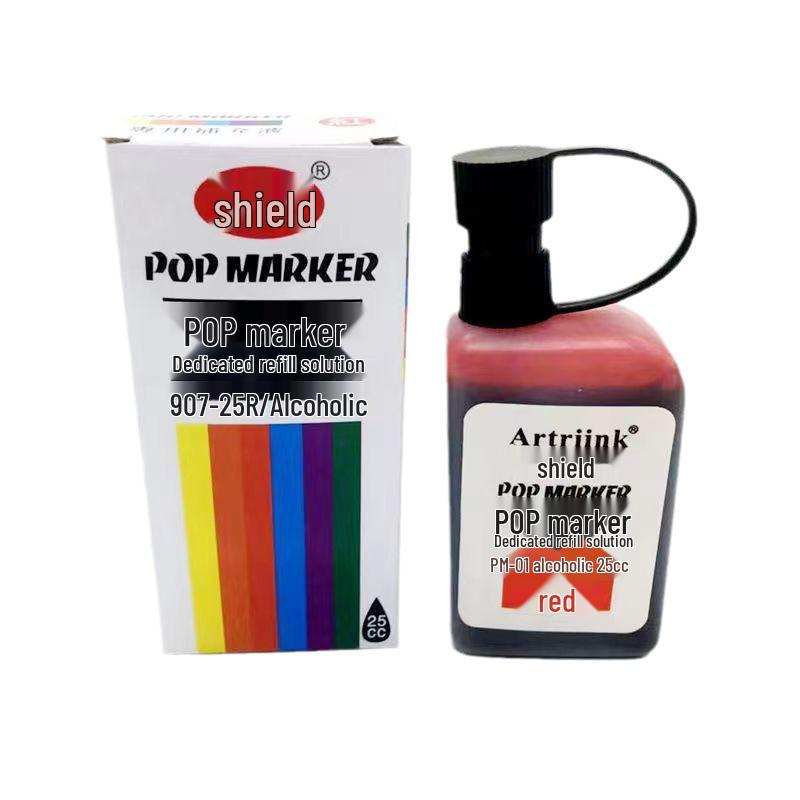 24-Color Oil-Based Marker Refill Ink for Hand-Drawn POP Posters