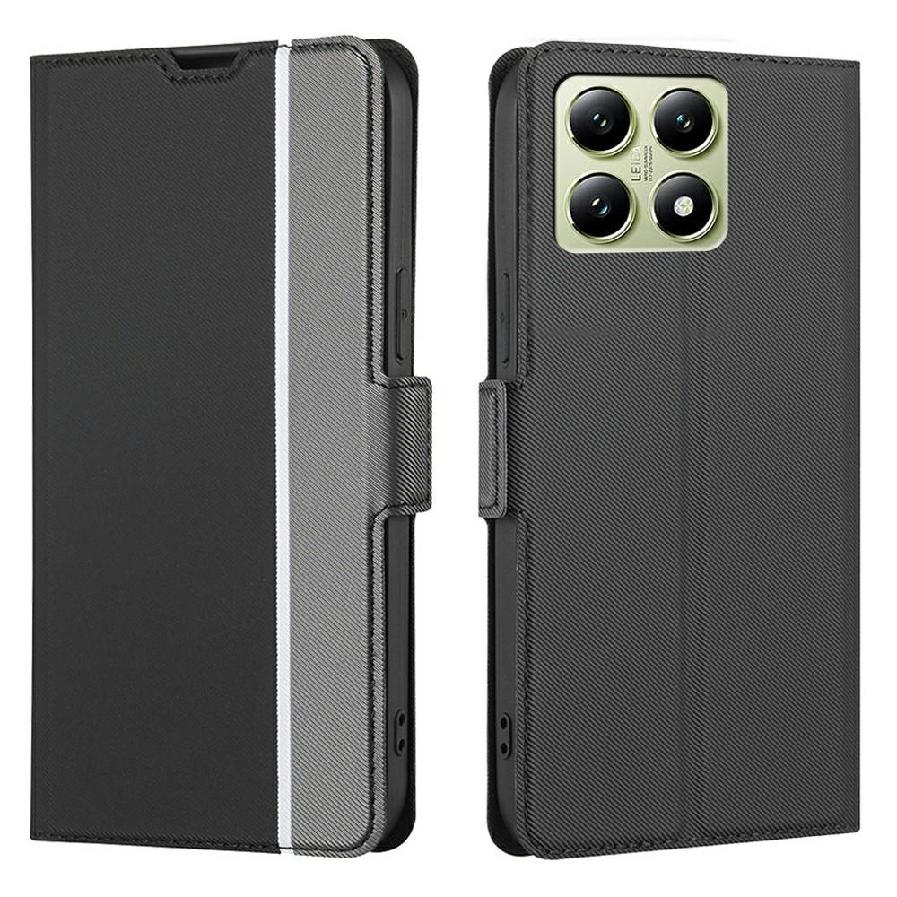 For Xiaomi 14T Case Card Holder Twill Texture Leather Phone Cover
