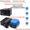 200W Portable Power Inverter Outlet Adapter for Makita 18V Battery ,DC 18V To AC 220V Powered with USB 5V 2.4A for UK EU AU