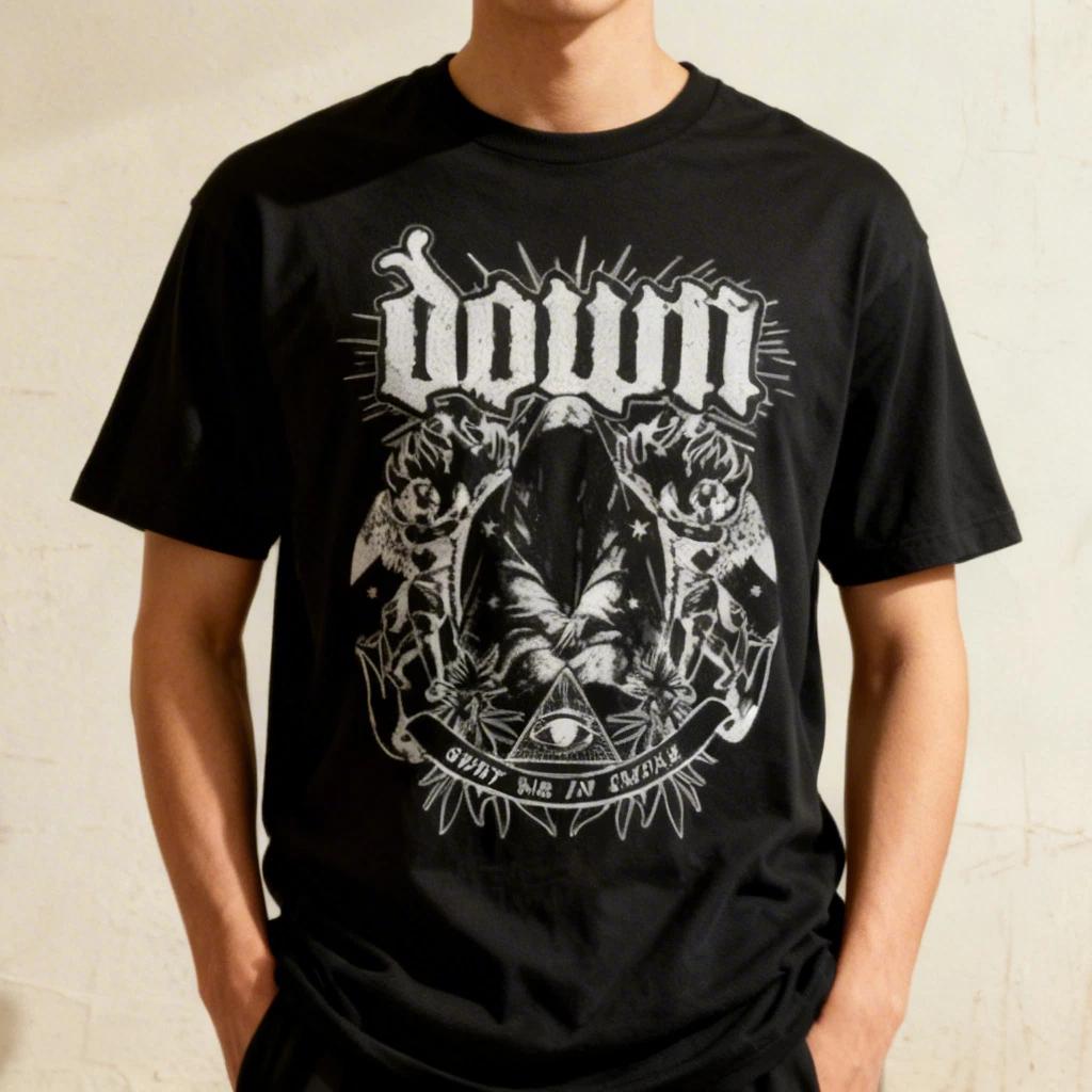 Down Band bury me in smoke Black cotton T-Shirt Full Size S-5XL NWT! M