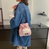Adorable Plush Bucket Bag For Women Stylish Soft Pu Crossbody Purse In Black White Pink Khaki