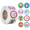 50-500Pcs New Christmas Stickers Cartoons Gift Card Party Package Cute Santa Label Sealing Decor Party Supplies For Reward Kid
