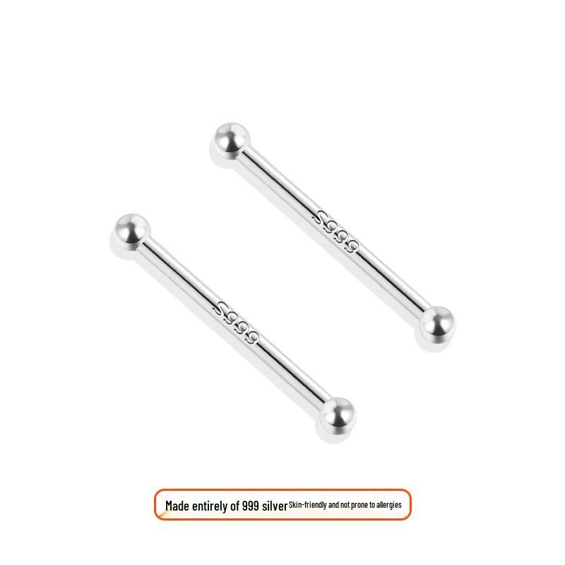 2025 Trendige 999 Sterlingsilber Knorpelstecker – Schlaffreundliche, Verstopfungsfreie Reinsilber-Ohrringe für Frauen