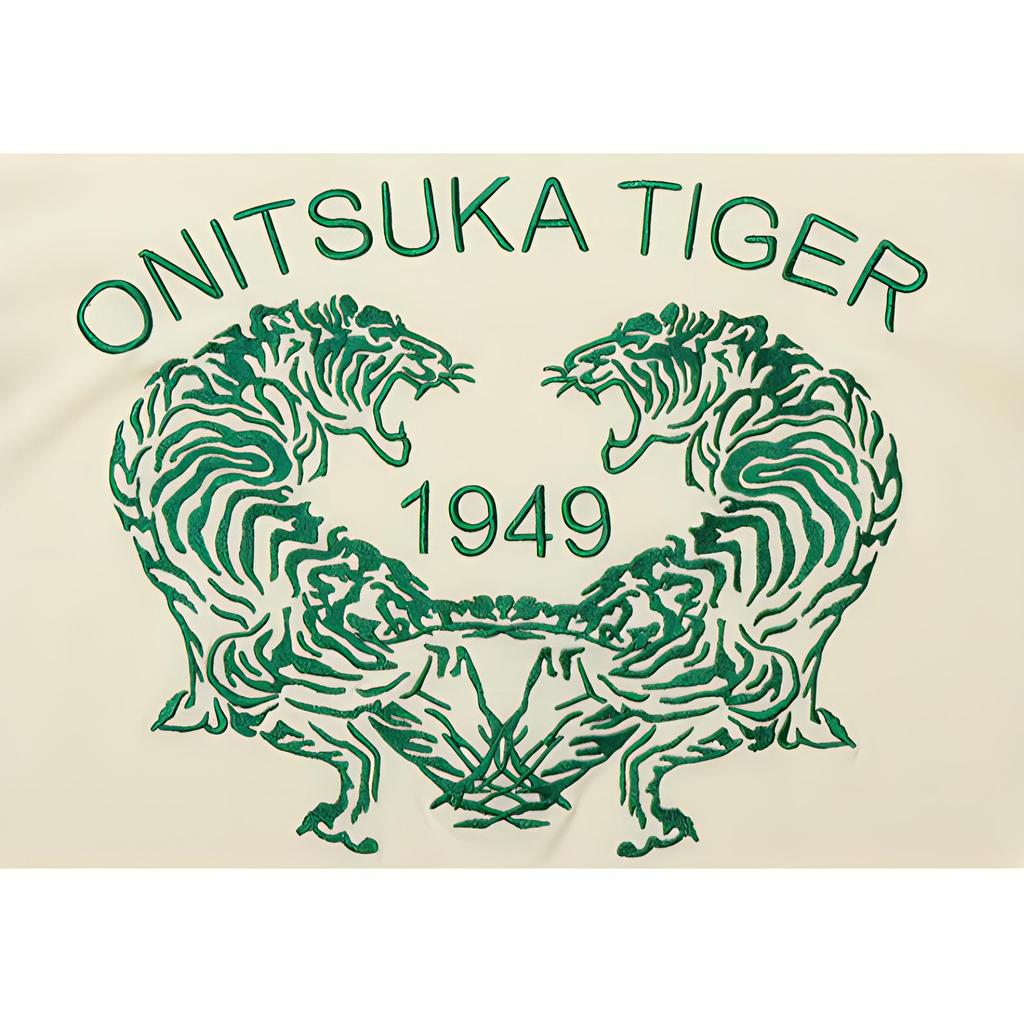 ONITSUKA TIGER Straight Cut Round Neck Comfortable Short Sleeve T-Shirt Unisex Tops Off-White 2183B368-700