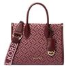MK Mirella Printed Logo Polyester Tote Bag Women Tote Purple Red 35F4G7ZC5J-OXBLOOD