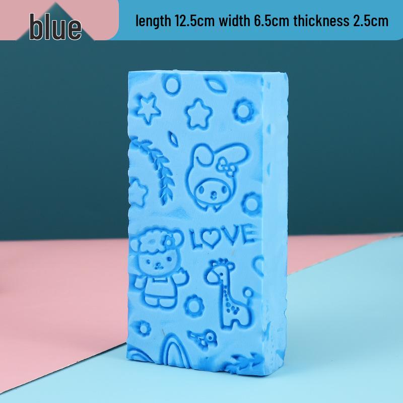 Children's High-Density Exfoliating Bath Sponge - Painless Scrubber Artifact