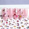 Self Adhesive Flower Unicorn Pattern Nail Art Decorations Stickers And Decals Acrylic Manicure Nails Supplies Tool HQ