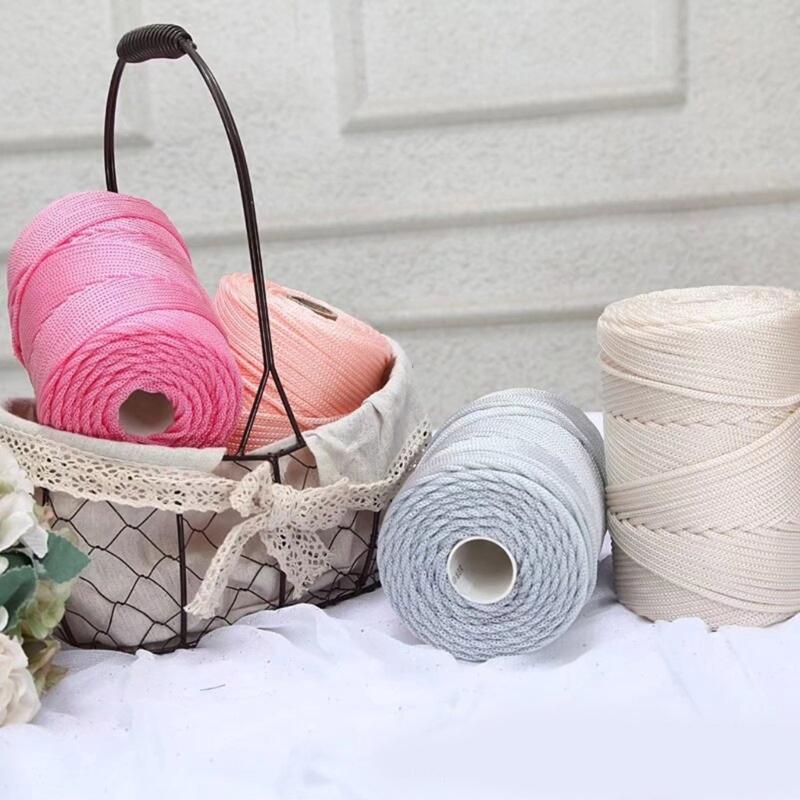 Fio Adicional de Polipropileno Centro Vazio Fio para Artesanato Substância Macia Ventilada Para Tricô Crochê Uso Constante