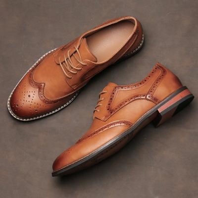 Size 7~13 Brogue Dress Shoes Man Wedding Leather Social Shoe Male Sapato De Couro Social Masculino Zapatos De Vestir Hombre