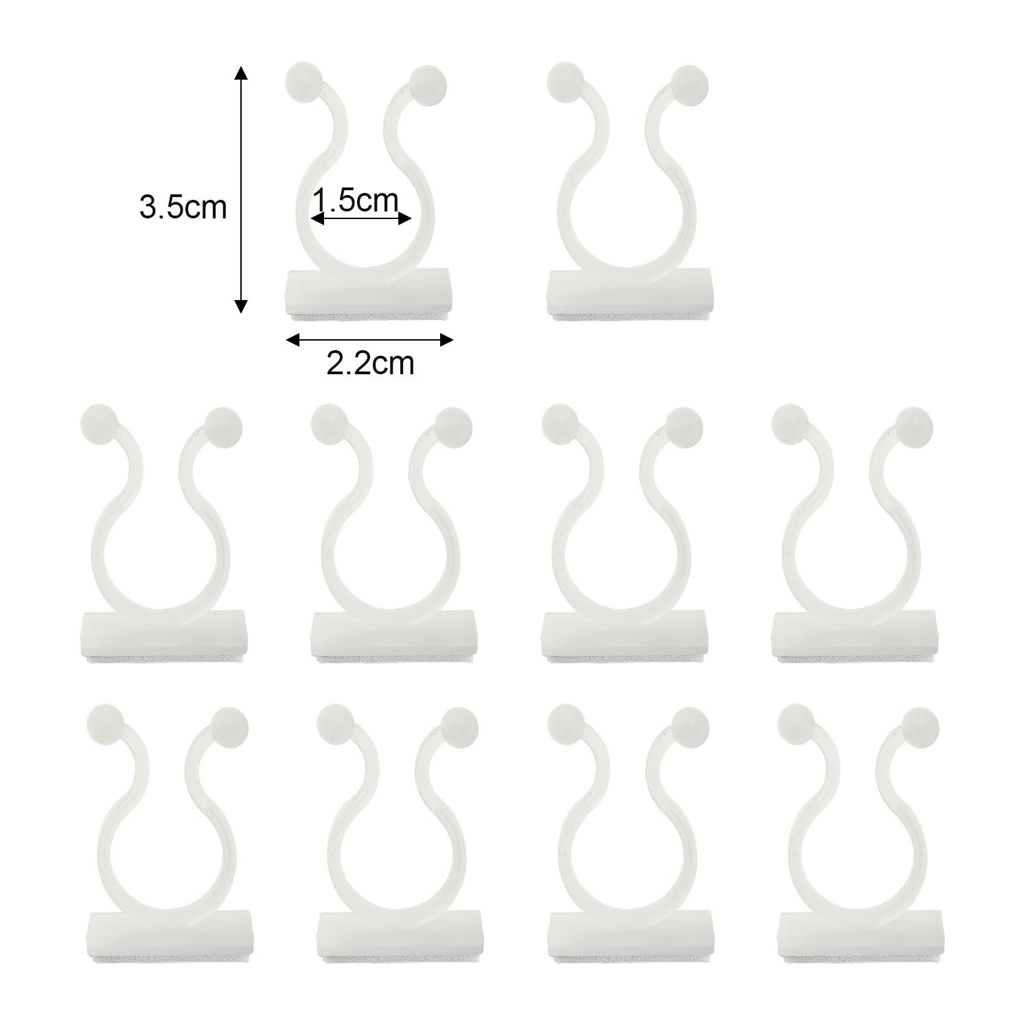 

Self-Adhesive Plant Climbing Clip Orchid Flower Tomato Vine Garden Plants Support Holders Wall Fixture Hooks Cable Wire Clips 10pcs