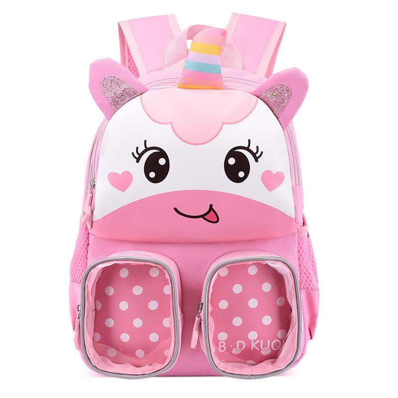 Stylish Nylon Kids School Bag Lightweight And Cute For Boys And Girls Kindergarten