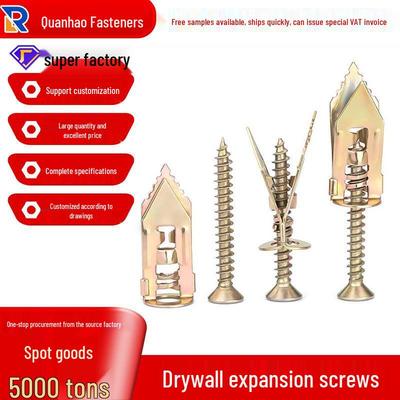 Gypsum Fiber Cement Board Knock-In Expansion Screw (No-Drill)