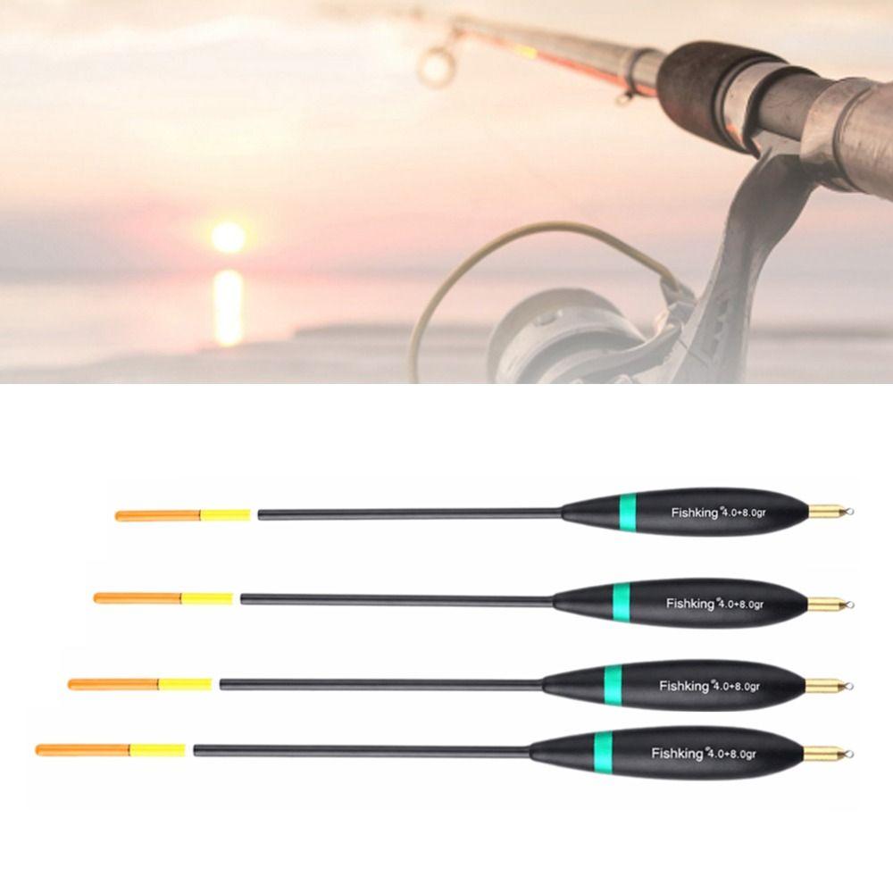 4PCS Balsa Wood Fishing Bobber Set High Buoyancy Bite Indicator Floats  for Fishing Enthusiasts