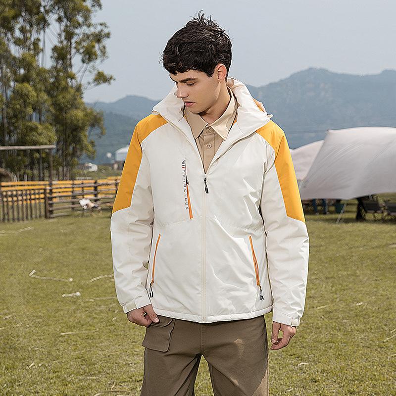 Outdoor One-piece Cotton Jacket Men's and Women's Windproof and Waterproof Functional Work Clothes Wholesale Couple Cotton-padded Clothes