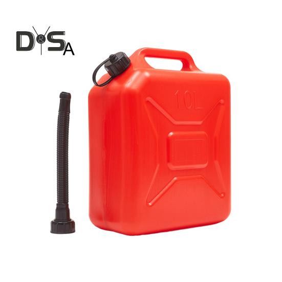 5L/10L Fuel Tank Plastic Transfer Tank with Spout And Handle Portable Fuel Storage Container for Cars Motorcycle Truck