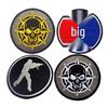 Outdoor CS Kampf Stickerei Aufnäher: CF Kill Icon, Doppelseitiges Klettarmband