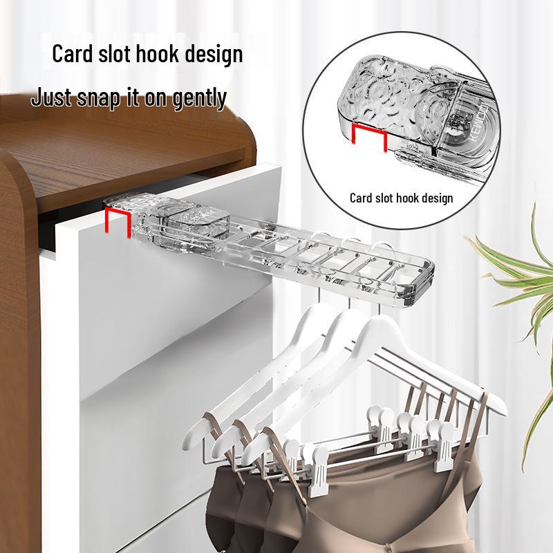 Portable Suction Cup Foldable Travel Hanger and Clothes Drying Rack