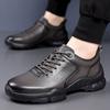 Fashion 2025 Casual Men's Shoes Comfortable Breathable Walking Shoes Soft Soles Soft Surfaces Official Solid Color Men's Shoes Black
