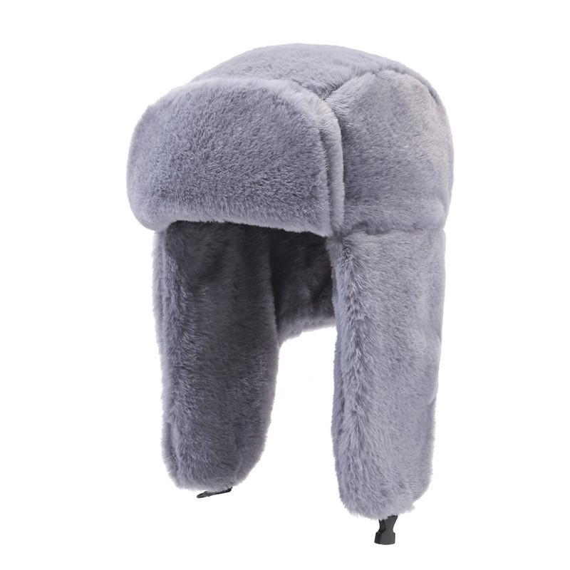 Ushanka Plush Thick Hat Winter Outdoor Ear Protection Cap Warmth Gift Windproof