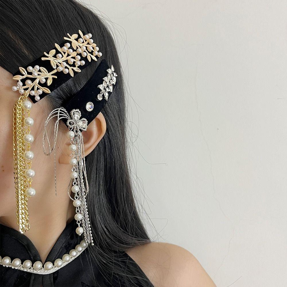 Vintage Ethnischer Stil Haarreif Eleganter Chinesischer Stil Seitenclip Haarschmuck