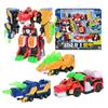 3 IN 1 Mini Force V Rangers Transforming Car To Robot Toys Action Figures Mini Force X Deformation Dinosaur Robot Toy