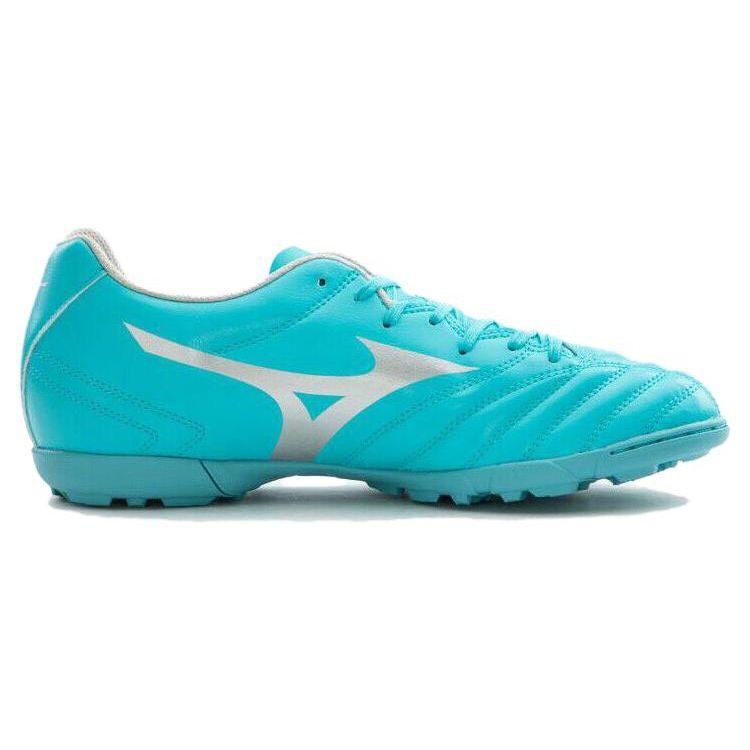 Mizuno Monarcida Neo 2 Round Toe Lace-Up TF (Rubber Studs) Slip-Resistant Durable Lightweight Soccer Shoes Men Sneaker Light-Blue P1GD232525