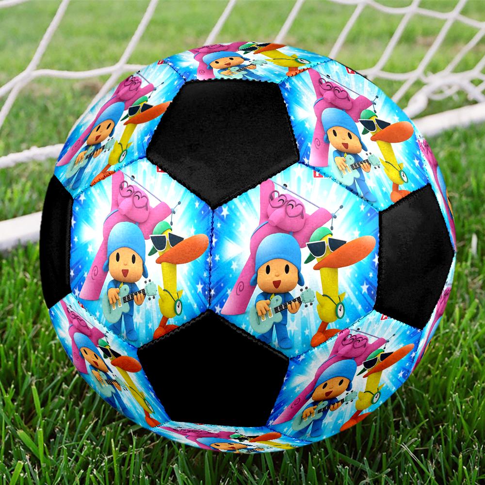 Pocoyo Theme Size 5 Soccer Ball, Suitable for Both Indoor and Outdoor Matches, a Gift Suitable for Everyone.