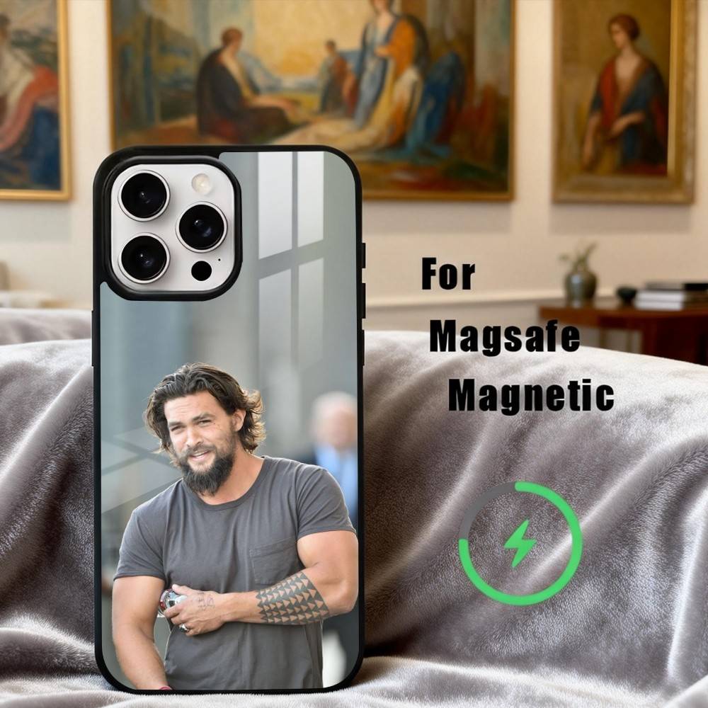 J-Jason Renowned M-Momoa Phone Case For iPhone17,16,15,14,13,12,11 Plus,Pro Max Magnetic For Magsafe Wireless Charging