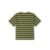 Vans SS25 Comfortable Striped Round Neck Short Sleeve T-Shirt Unisex Tops Green VN000NJFEFI