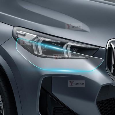 Dla BMW X1 U11M-SPORT Samochodowa Folia Ochronna na Reflektory i Lusterka Przeciwkolizyjna TPU Przezroczysta Oryginalne Naklejki