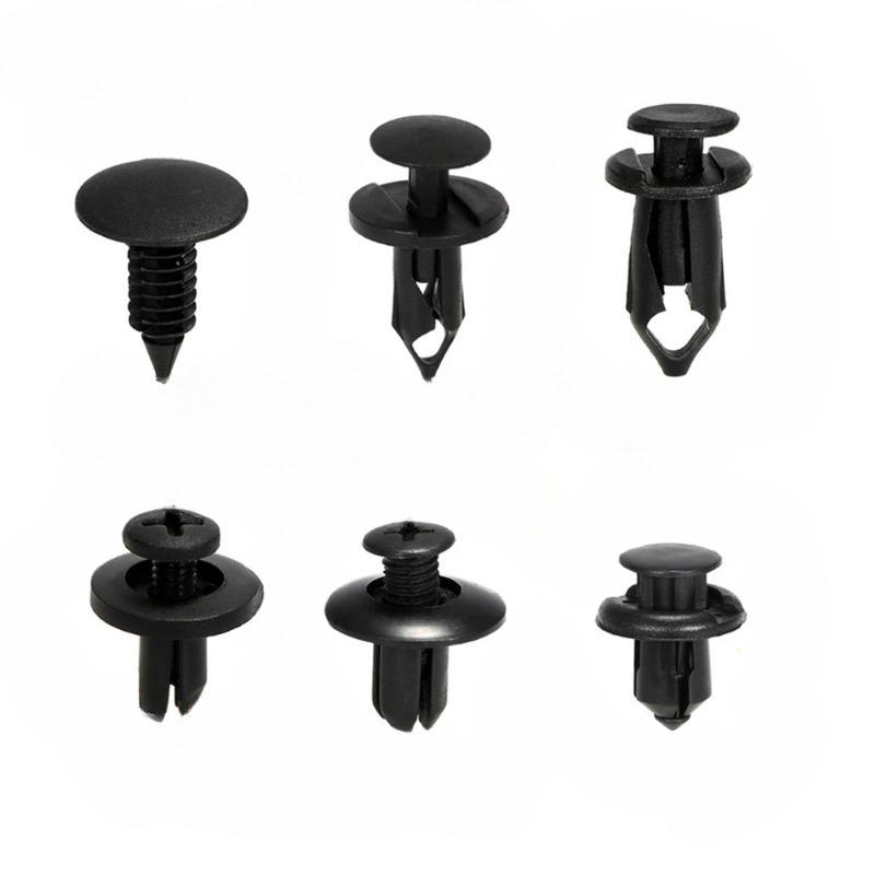190ks Příchytky na autopříchytky Sada plastových úchytů Příchytka na panel pro automatické obložení Sada nýtů na nárazníky pro karoserii Svorka, blatník, plastová přezka na nárazník