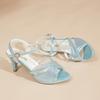 Sandali Estivi da Donna Open-toe Moda Nuovi Bocca di Pesce Fibbia Scarpe con Tacco Alto Casual Esterni Antiscivolo Zapatos