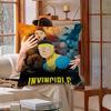 I-Invincible Cartoon Cushion Cover Polyester Sofa Cushions Decorative Throw Pillows Home Decoration Pillowcover
