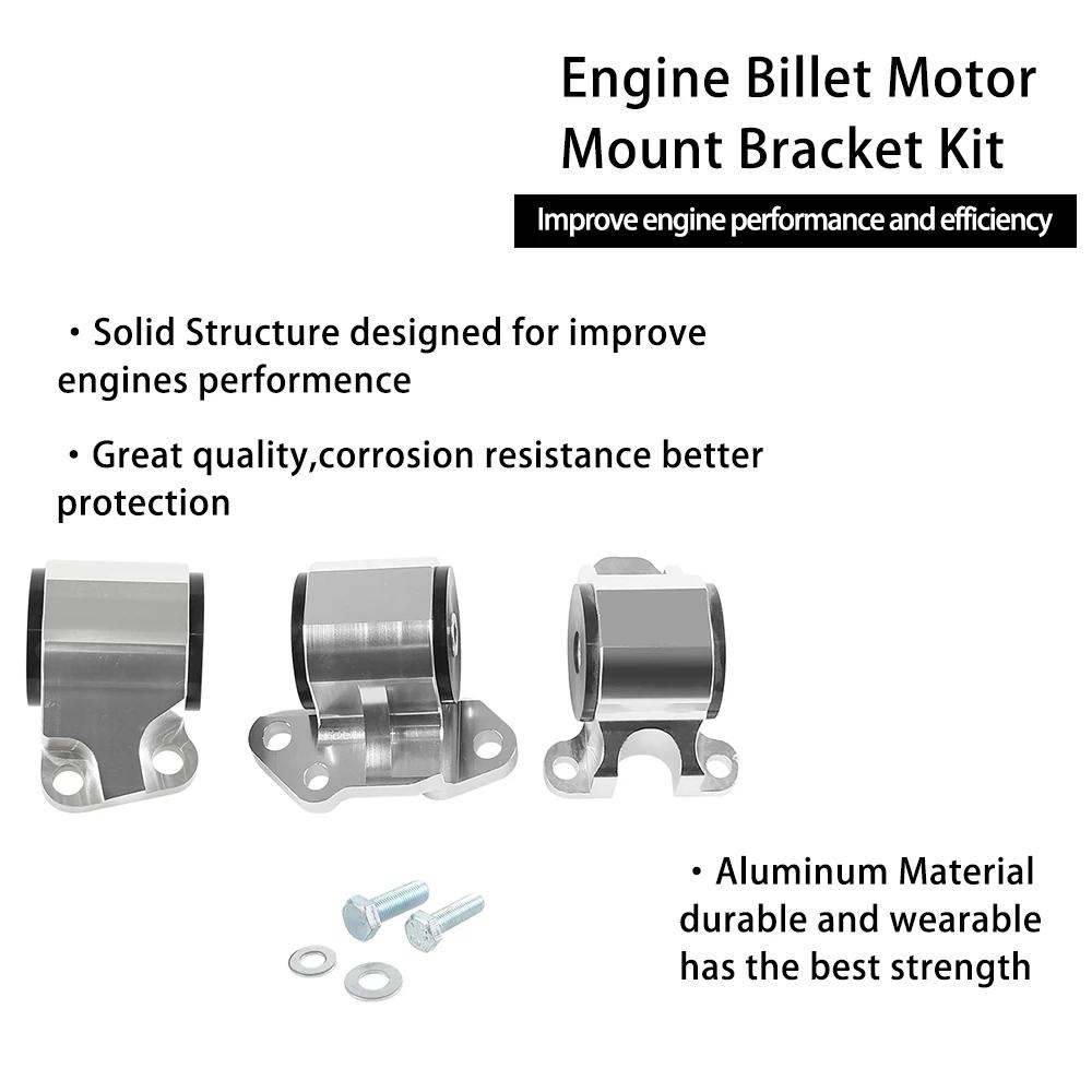 Aluminum alloy 2 Hole Bolt Engine Swap Bracket Kit For Honda Civic EG D15 D16 B16 B17 B18 Retrofit Engine Bracket EM-1001