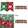 Weihnachtsfeier Weihnachtsmann Muster Banner Set mit Vliesstoff für festliche Wanddekoration