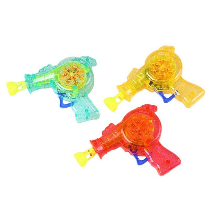 Outdoor Toys Pistolet A Bulle Kid Shining Bubble Gun Soap Bubble Blower Child Toy Baby Water Gun
