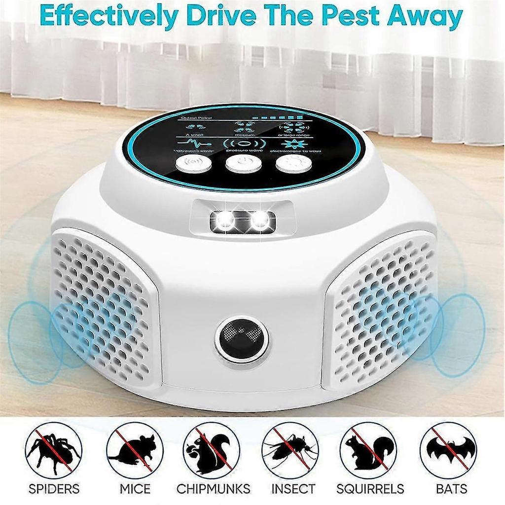 Usb Rodents Repeller Mice Repellent For House Repeller Attic Basement Garage Barn Rv For Indoors Outdoors,white