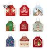 Festive Snowman Cooking Accessory Christmas Apron, Santa Claus/Elk/Gingerbread Man/Snowman Print Bib, Waterproof Non-woven Fabric Party Decoration