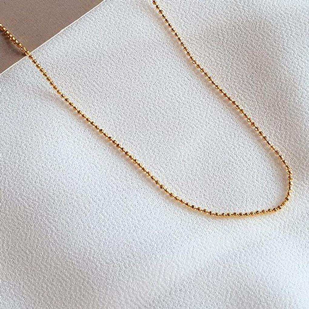 Women's Daily Accessory Mini Cutting Ball Necklace