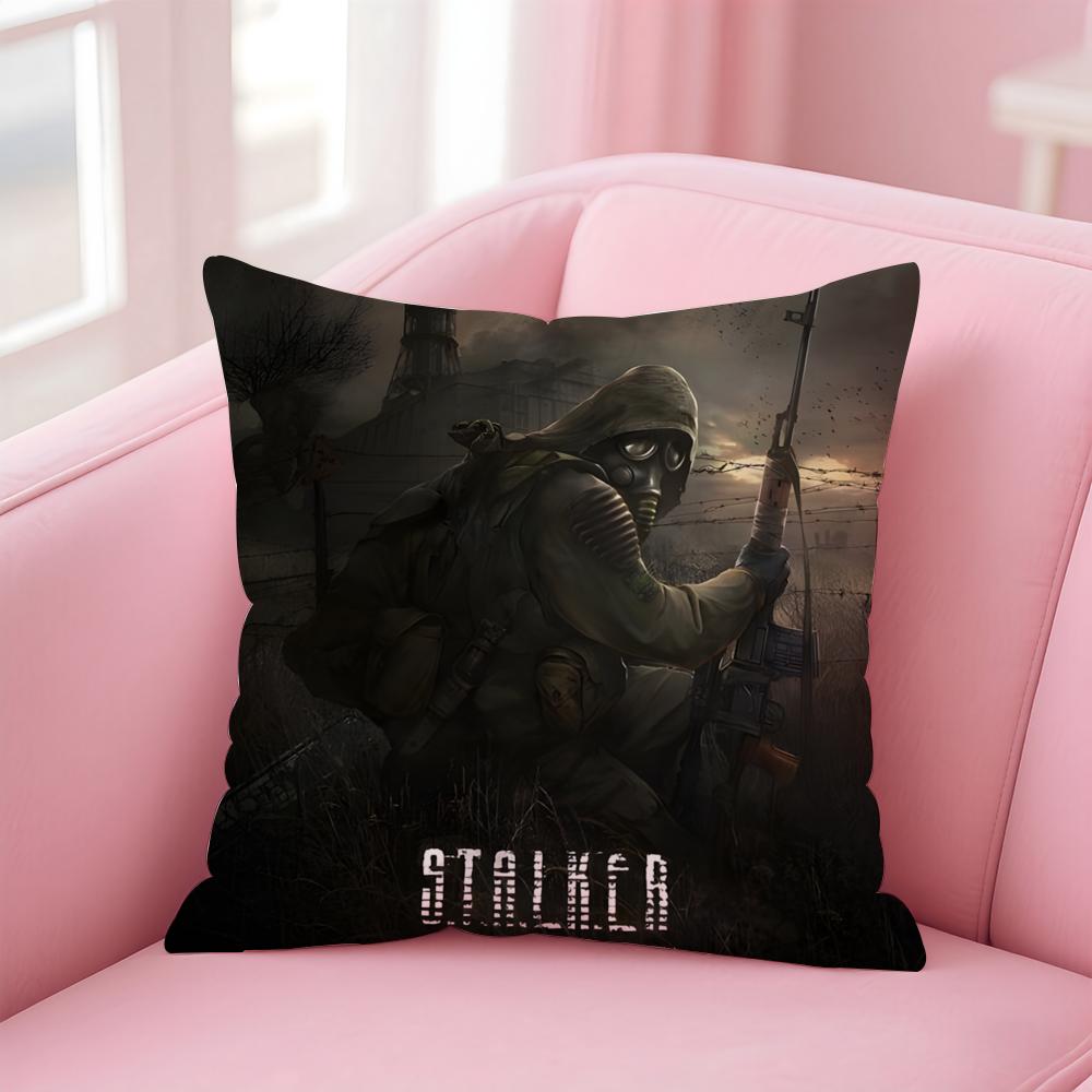 game survival SSTALKER 2 Heart of CChornoby Cushion Cover Pillow Case Soft Friendly Fabric Concealed Zipper