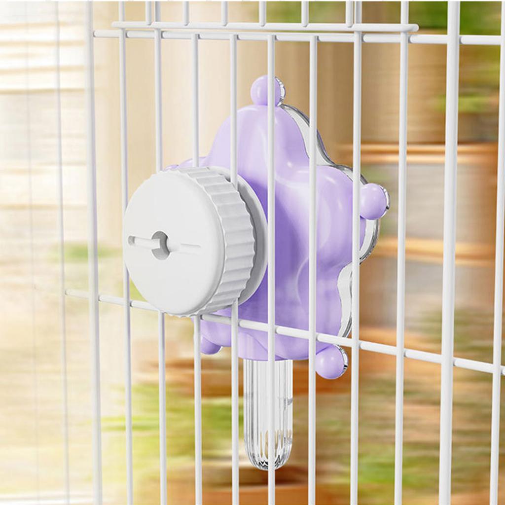 Mental Stimulation Parrots Toy Rotating Snacks Dispenser Flower Shape Design Durability Bird Cage Accessory