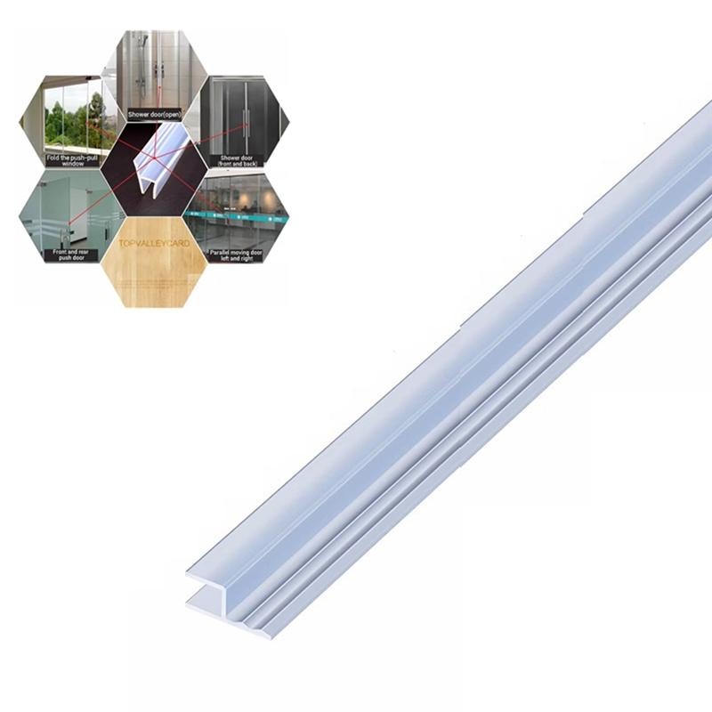 B-Est 5M H Shape Rubber Glass Seal Strip 6Mm Silicone Bathroom Shower Screen Seal Strip Window Rubber Sealer Weatherstrip