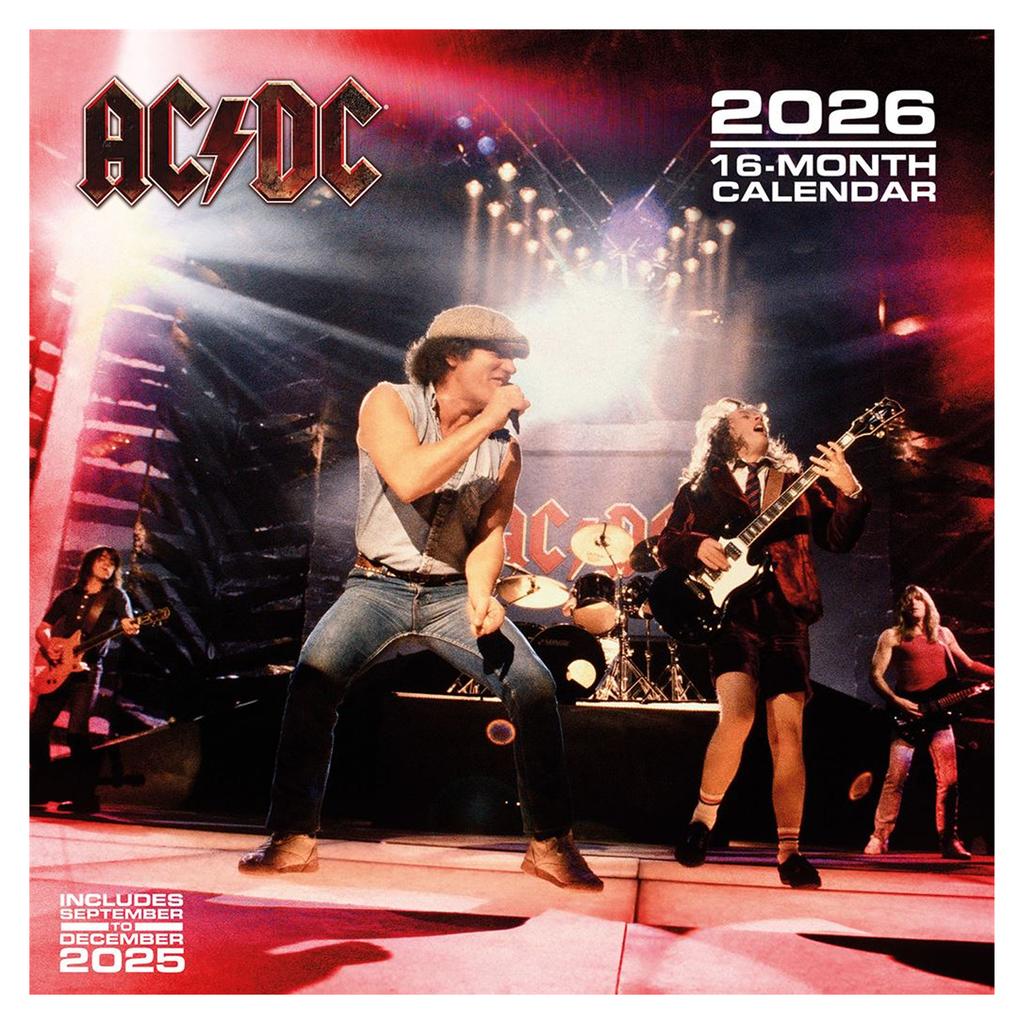 AC/DC 2026 Square Calendar