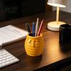 Office Desktop Organizer 3D Printed Honey Jar Pen Holder, Creative Desk for Small Item Storage Box Stationery, Makeup Brush Toothbrush Cute Container